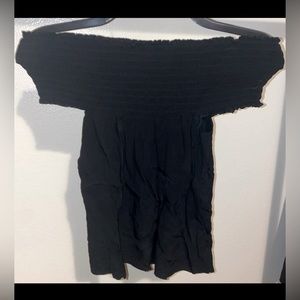 NWOT Brandy Melville Black Off Shoulder Top One Size